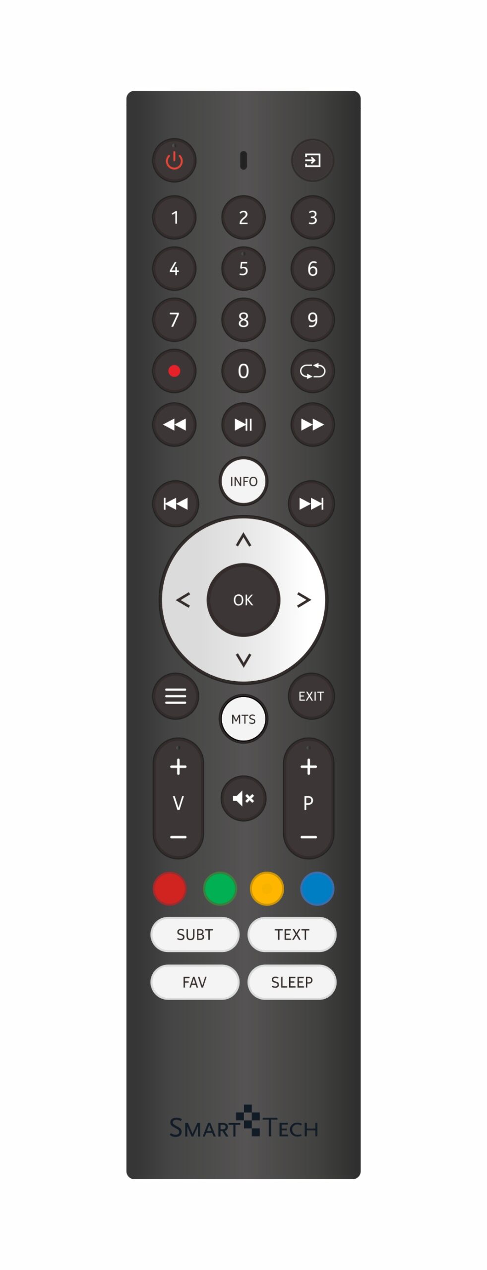 Smart tech Télécommande de remplacement pour TV non connectée 2024